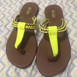 Mudd Yellow Sandals